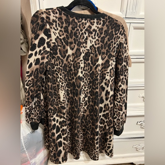 Really cute A Line Dress in Leopard print. Very comfy. Only worn about twice - Picture 1 of 5